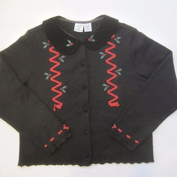 GREEN DOG  Girls Christmas Formal Cardigan size 14 - Picture 1 of 2